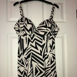 Black and white Kardashian Kollection dress